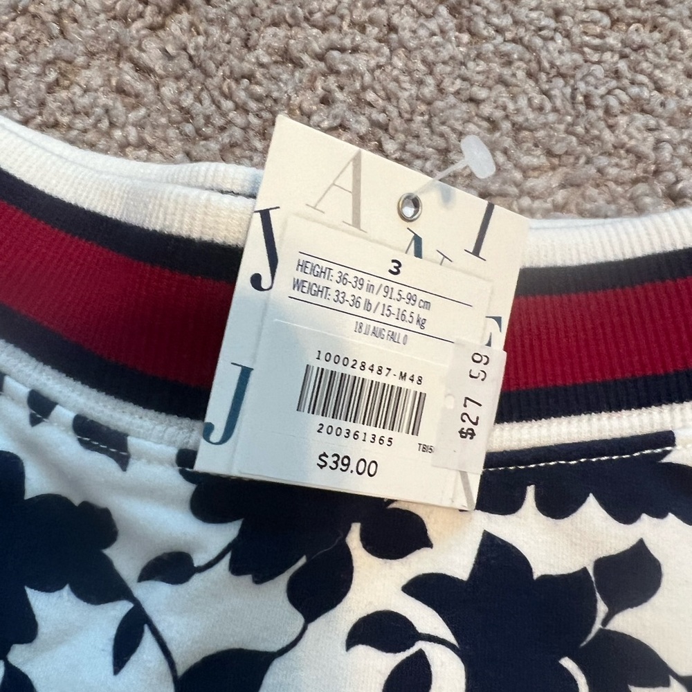 Brand new Janie and Jack size 3T skirt with tags